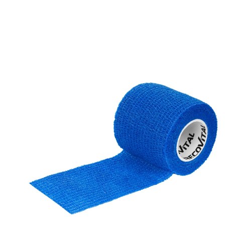 Bandaż kohezyjny 5 cm x 4,5m granatowy.Samoprzylepny Opatrunek Weterynaryjny