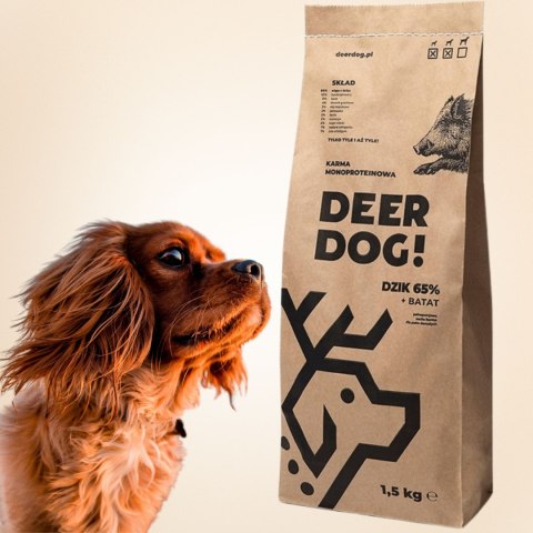 Deer Dog Dzik z batatami 1,5 kg małe rasy sucha karma