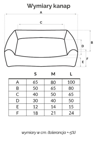 Kanapa Baltic granat