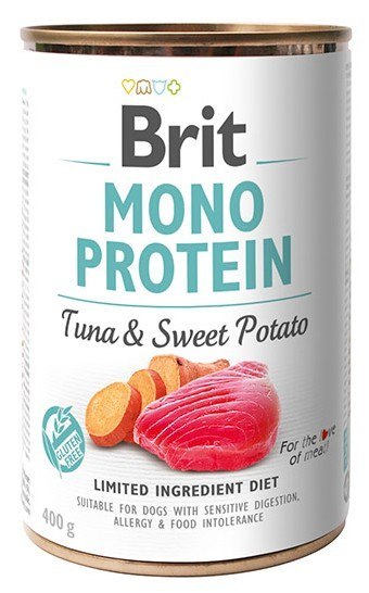 Brit Mono Protein Tuńczyk i bataty puszka 400g