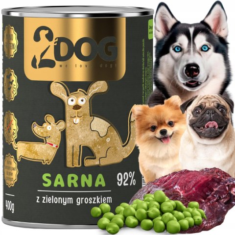 MOKRA KARMA DLA PSA SARNA 400 g MONOPROTEINOWA HIPOALERGICZNA Z BŁONNIKIEM