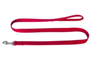 CHABA Smycz taśma - 20mm x 1,3 m czerwona dla średnich psów
