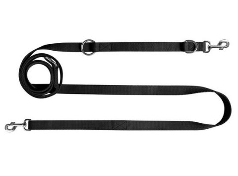 CHABA Smycz regulowana - 16mm x 130/260cm czarna