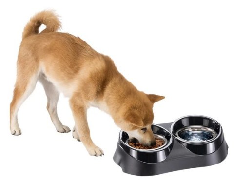 Ferplast Duo Feed 03 - Podstawka z dwiema miskami KC 54, 2x0,9l