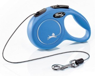 Flexi New Classic Smycz linka XS 3m do 8kg, niebieska