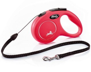 Flexi New Classic Smycz linka S 5m do 12kg, czerwona