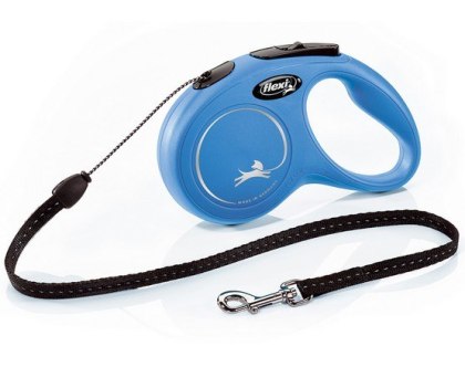 Flexi New Classic Smycz linka S 5m do 12 kg, niebieska