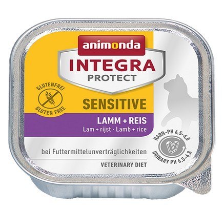 Animonda Integra mokra karma dla kota z alergią - z jagnięciną i ryżem tacka 100g