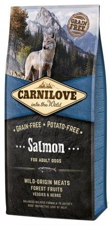 Carnilove Dog Salmon Adult - łosoś 12kg. Omega-3, bezzbożowa