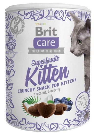 Brit Care Cat Snack Superfruits dla kociąt 100g