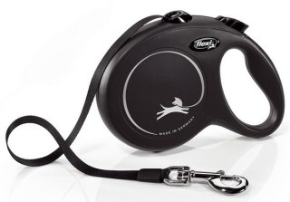 Flexi New Classic Smycz taśma L 5m do 50kg czarna