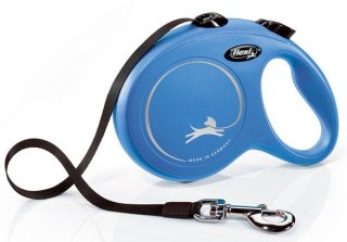 Flexi New Classic Smycz taśma L 5m do 50kg, niebieska