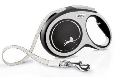 Flexi New Comfort Smycz taśma L 8m do 50kg, czarna