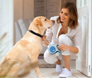 Flexi New Comfort Smycz taśma M 5m do 25kg, czerwona