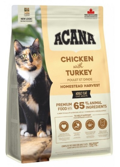 Acana Homestead Harvest Cat & Kitten 1,8kg kurczakiem i indykiem z wolnego wybiegu
