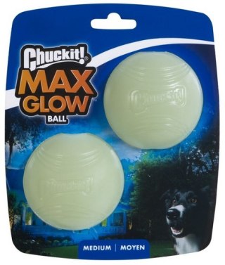 Chuckit! Max Glow Ball Medium 2pak [33067] świecąca w ciemności