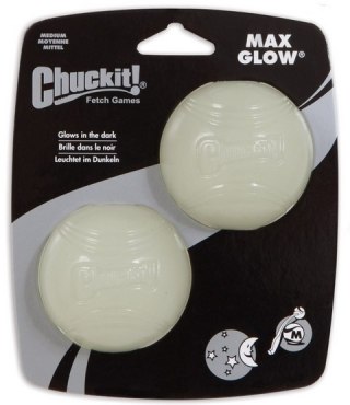 Chuckit! Max Glow Ball Medium 2pak [33067] świecąca w ciemności