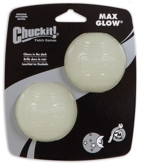 Chuckit! Max Glow Ball Medium 2pak [33067] świecąca w ciemności