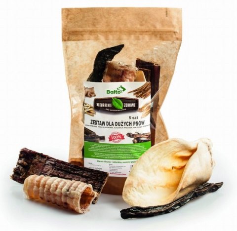 Balto Zestaw Premium dla Dużych Psów – 5 Wołowych Gryzaków