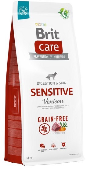 Brit Care Grain Free Sensitive Venison 12kg, bezzbożowa