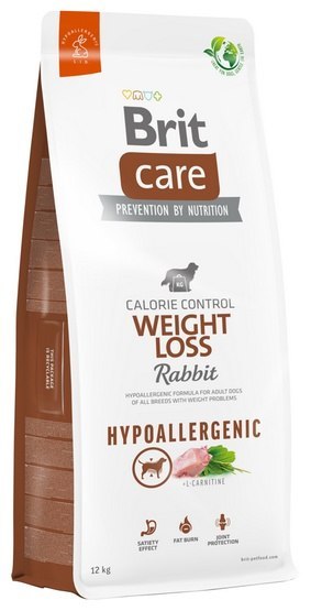 Brit Care Hypoallergenic Dog Weight Loss Królik 12kg, dla psów z nadwagą