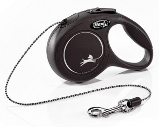 Flexi New Classic Smycz linka XS 3m do 8kg, czarna