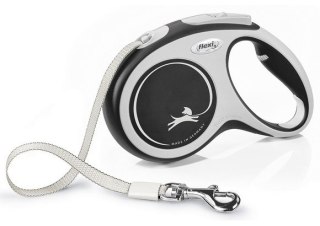 Flexi New Comfort Smycz taśma M 5m do 25kg, czarna