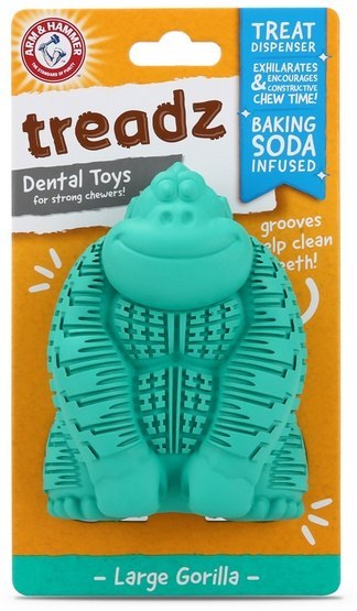 Super Treadz Gorilla, zabawka dentystyczna dla psów do 16 kg