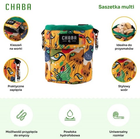 CHABA Saszetka na smakołyki z kieszenią Jumbo 2w1