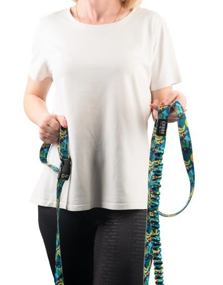 CHABA Smycz z amortyzatorem do biegania, spacerów M 25mm/2,8m Carnival