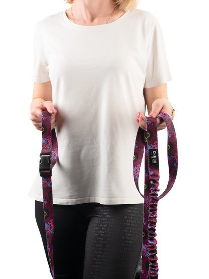 CHABA Smycz z amortyzatorem do biegania, spacerów M 25mm/2,8m Lakota