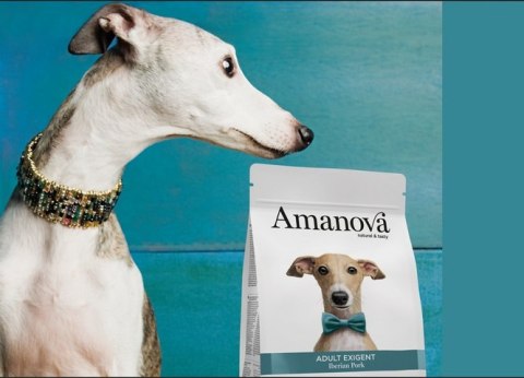 Amanova Dog Adult Exigent Iberian- wieprzowina 10kg, dla psów z wrażliwym brzuszkiem