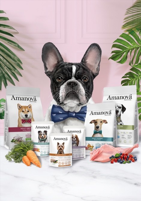 Amanova Dog Adult Exigent Iberian- wieprzowina 10kg, dla psów z wrażliwym brzuszkiem