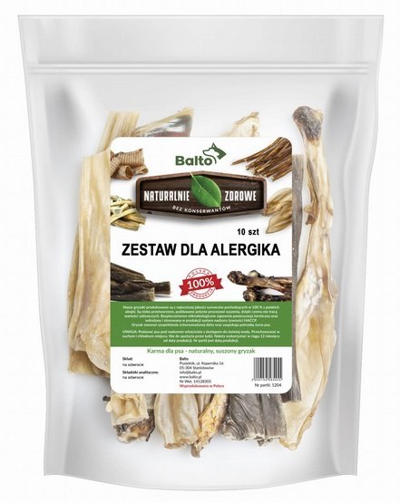 Balto Zestaw gryzaków dla alergika 10szt– Hipoalergiczne Gryzaki