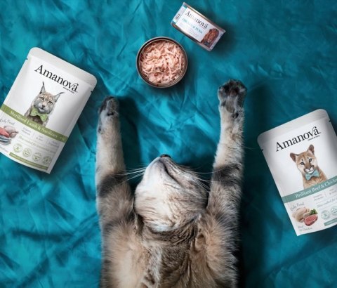 Amanova Cat Brilliant Beef & Chicken - wołowina i kurczak saszetka 85g [P14]