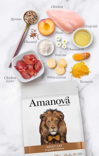 Amanova Cat Adult Exquisite Chicken - kurczak 1,5kg