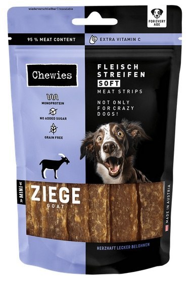 Chewies Meat Strips Soft Mini Koza 70g
