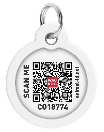 Collar WauDog Smart ID Zawieszka z QR-paszportem okrągła 3cm futrzane potwory