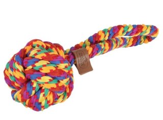 Zolux Zabawka dla psa szarpak piłka sznur Rainbow 9,5cm