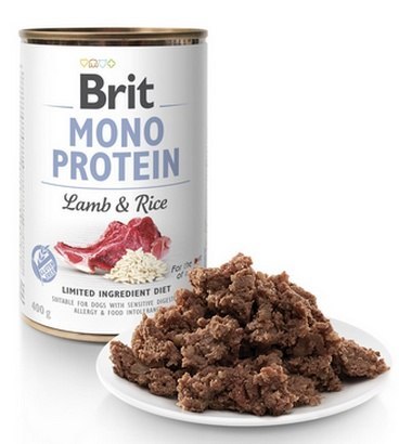 Brit Mono Protein Jagnięciny i ryż puszka 400g