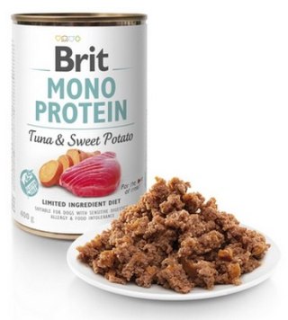 Brit Mono Protein Tuńczyk i bataty puszka 400g