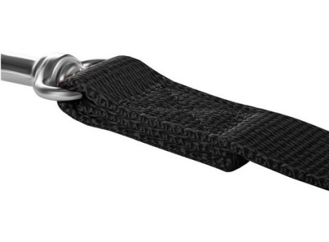 CHABA Smycz taśma - 20mm x 1,3 m czarna dla średnich psów