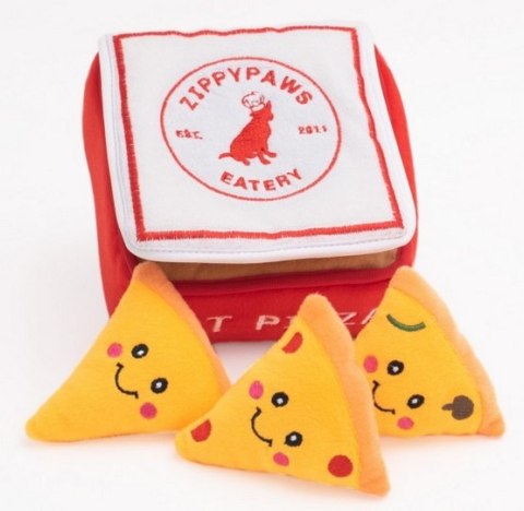 ZippyPaws Pluszowa norka dla psa Pudełko Pizzy [ZP1045]
