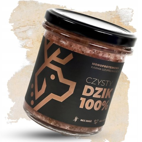 Deer Dog karma mokra dzik 100% słoik 290 g