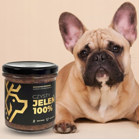 Deer Dog karma mokra jeleń 100% słoik 290 g