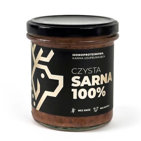 Deer Dog karma mokra sarna 100% słoik 290g