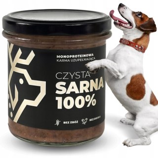 Deer Dog karma mokra sarna 100% słoik 290g