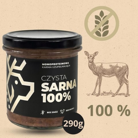 Deer Dog karma mokra sarna 100% słoik 290g