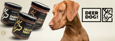 Deer Dog karma mokra sarna 100% słoik 290g