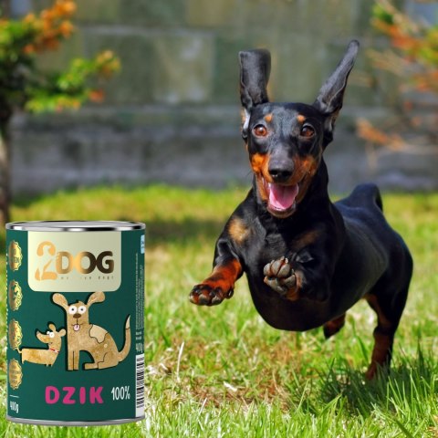 MOKRA KARMA DLA PSA 100% DZIK 400G MONOPROTEINOWA BEZZBOŻOWA HIPOALERGICZNA